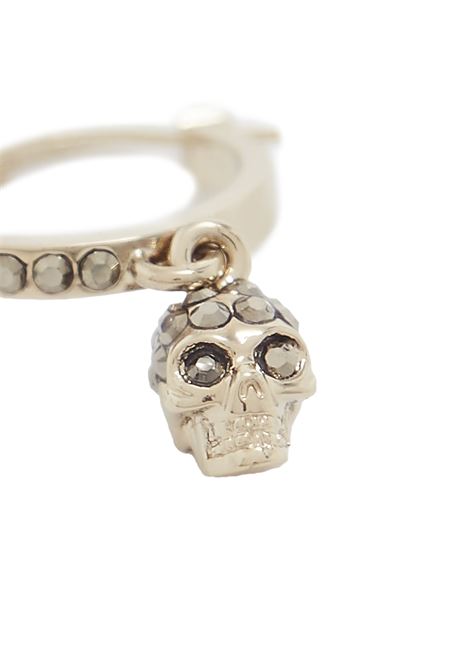 Orecchini a Cerchio Skull in Oro Palladio ALEXANDER MCQUEEN | 550503-J160K7286